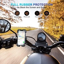 Anti Shake 360 Degree Rotatable Stainless-Steel Bike/Motorcycle Phone Mount