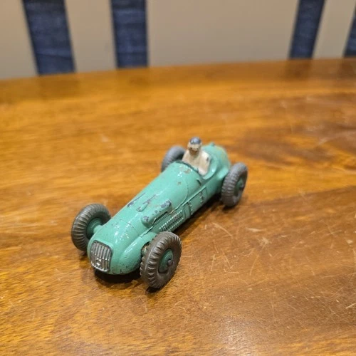 LOVELY VINTAGE DINKY TOYS # 23J/235 HWM RACING CAR 1950S DIECAST Green 7