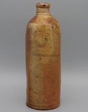Steinzeug: Alte Tonflasche Niederselters Nassau; Kgl. Preus. Brunnen- Verwaltung