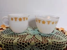 Corelle Pyrex Corning Ware Vintage Butterfly Gold Creamer And Sugar Bowl w Lid