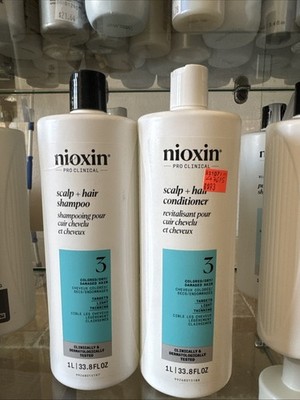 NIOXIN System 3 Cleanser Shampoo Scalp Therapy Conditioner Duo