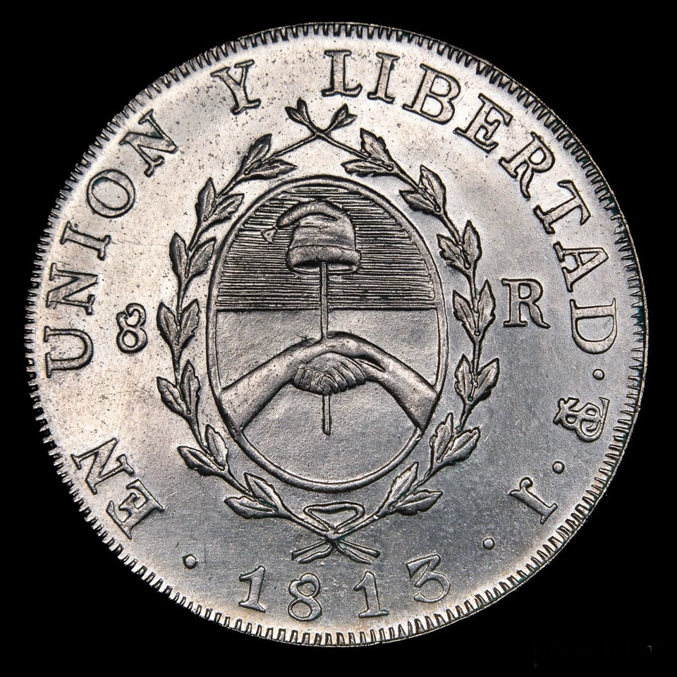 Medalla Argentina 1813-1913 8 Reales Centenario Patria Plateada Cobre ¡Rara!! Foto 2 de 4