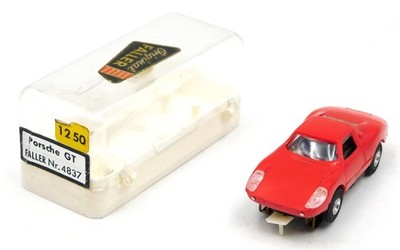FALLER Porsche 904 Carrera GTS Slot Car Rot HO H0 Ref. 4837 1960er