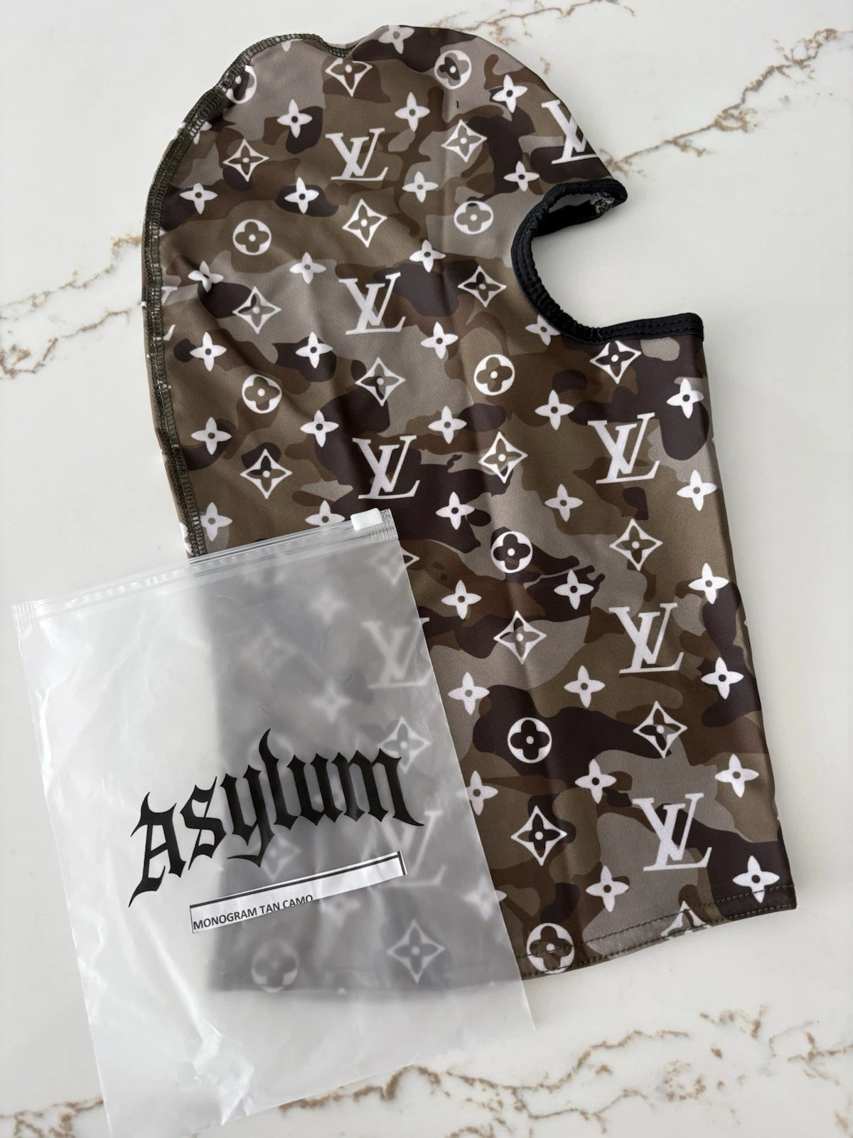 Rare unreleased Asylum Co. Monogram Camo Ski Mask Balaclava Monogram
Opens in a new window or tab