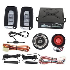 EC003N-K Car Alarm System keyless Entry pke Remote Engine Start Stop Push