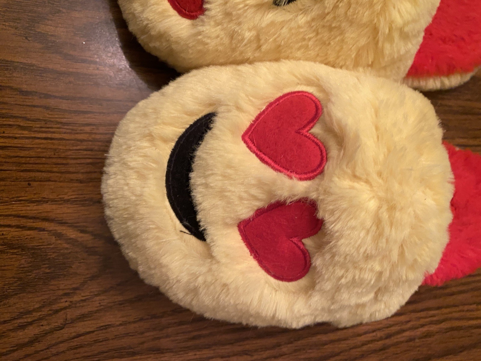 PANTOFOLA D’ORO Nuovo senza scatola set di pantofole emoji fuzzy morbide bambini grandi 2 3 cote morbide