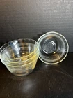 Pyrex 463 6 oz 1.75 ml Small Custard Cups Bowls Lot Of 4 Edge 3 Rings Vintage