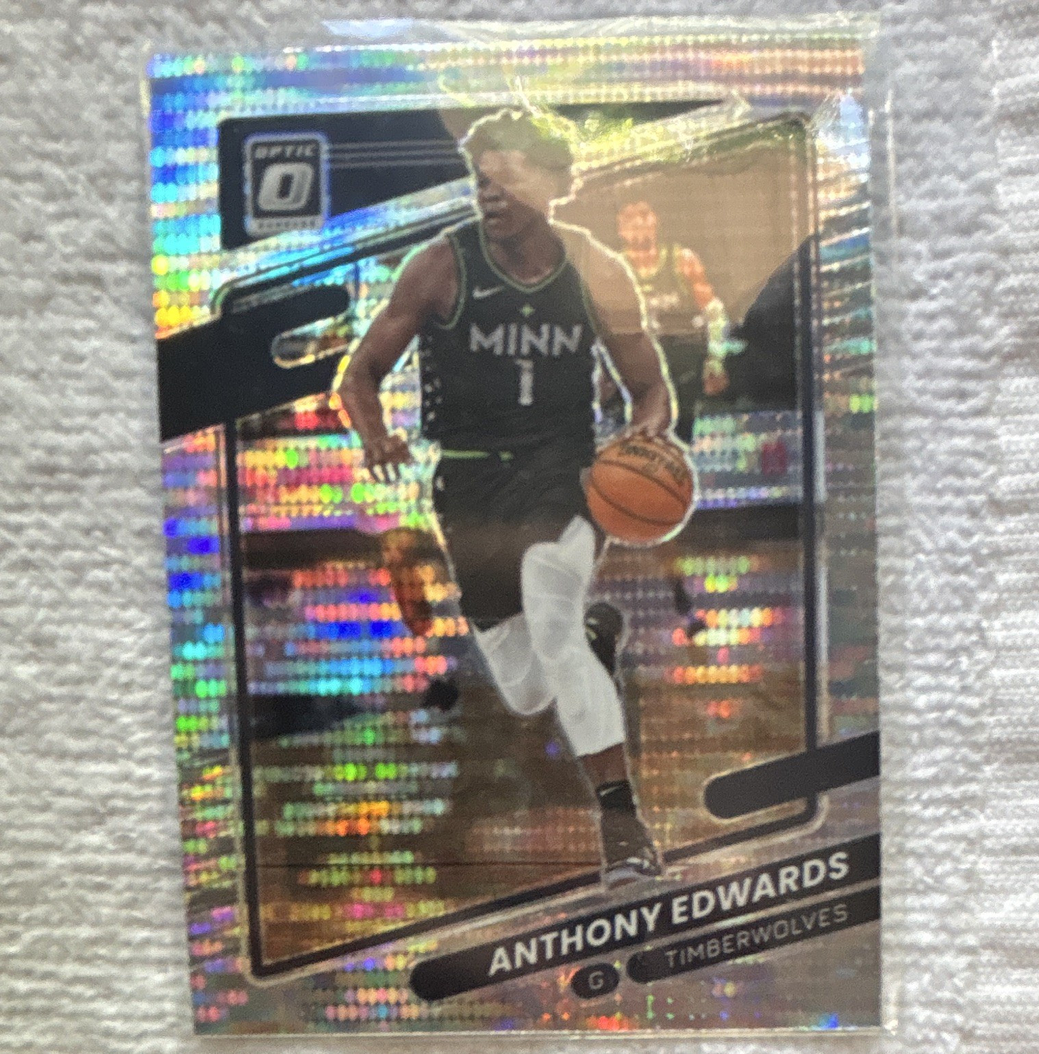 Panini 2021-22 Donruss Optic Anthony Edwards Timberwolves #83 Pulsar Prizm