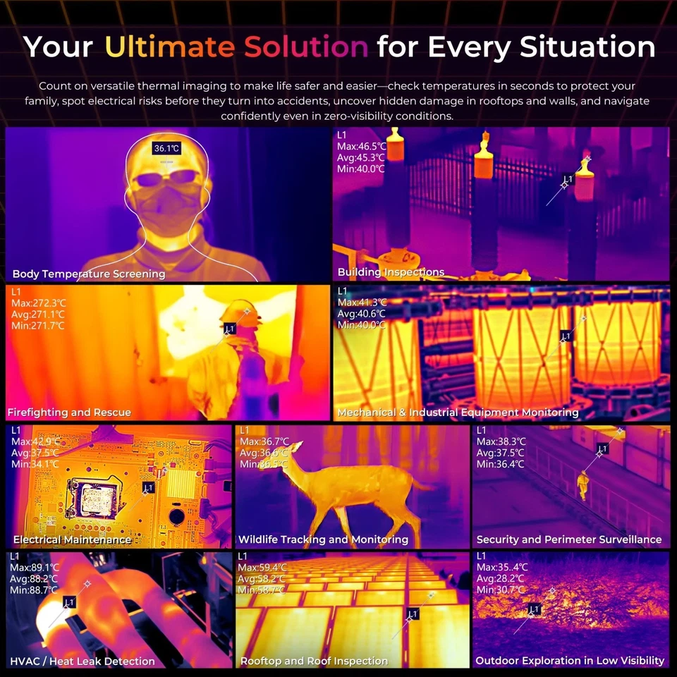 OUKITEL WP55 Ultra Wärmebildgebung 5G Robust Handys 48GB+512GB 11000mAh 33W NFC - Bild 4 von 4