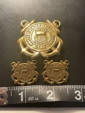 Original WW2 US Coast Guard Hat And Collar Insignia