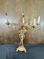 Antique Candelabra Table Lamps, set of 2 (Not Working -for parts or Restoration)