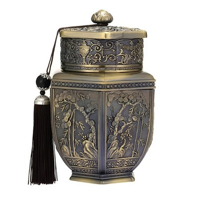 Retro Metal Tea Canister Salts Shaker Multifunctional Kitchen Storage Jar