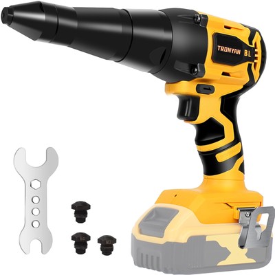 Electric Rivet Tool, Cordless Brushless Rivet Gun for 1/8'', 5/32'', 3/16'' Rive...