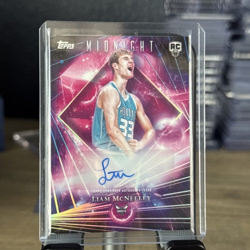 2025-26 Topps Midnight - Dark Matter Autograph Rookies Liam McNeeley #DMAR-LM