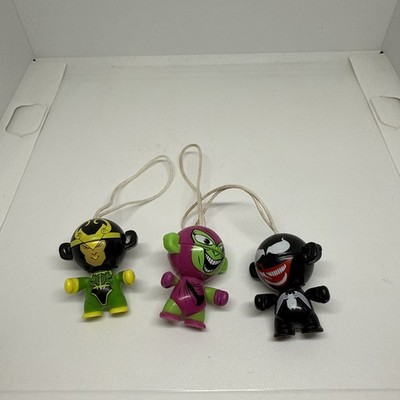 Kinder Surprise Twist Heads Series Marvel Loki Venom And Green Goblin