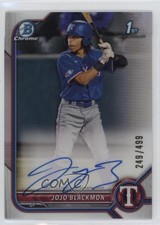 2022 Bowman Chrome Prospect Refractor 249/499 JoJo Blackmon #CPA-JBN Auto 1cc7