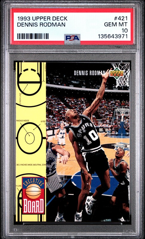 1993 UD #421 DENNIS RODMAN PSA 10