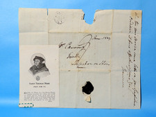 1827 Pre-stamp Entire Italian to Eliza Canning Foxcote Shipston on Stour #CC9