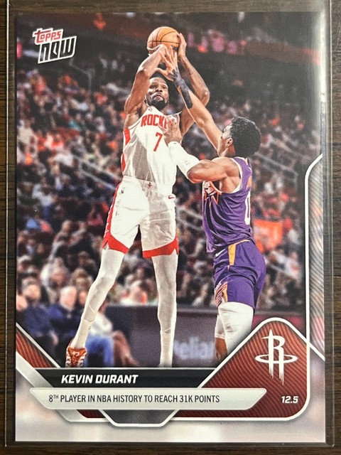 2025-26 Topps Now NBA #75 Kevin Durant Houston Rockets