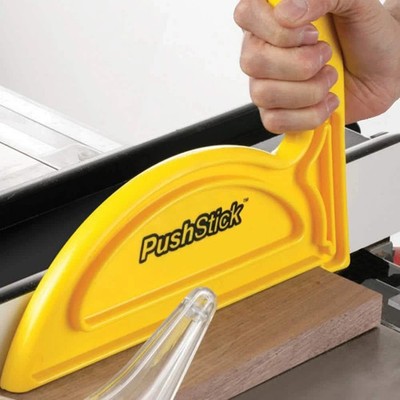 Milescraft Push Stick Woodworking Safety Tool for Table Saw High Visibility