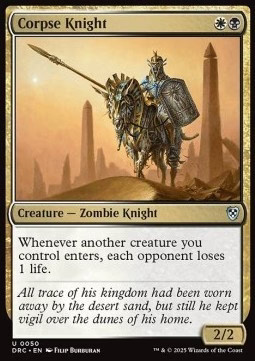 Magic/MTG Corpse Knight DRC-50 Uncommon Englisch Neu