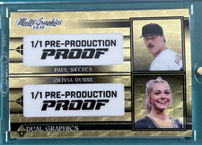 1/1 Gold Vinyl Superfractor Paul Skenes Olivia Dunne 2024 Leaf M Graphics Proof