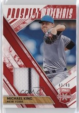 2019 Elite Extra Edition Prospect Materials Red 43/49 Mike King Michael v1x