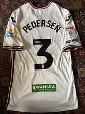 Swansea city FC 2024/25 Match Worn Player Issue Football Shirt EFL League #3 Mud