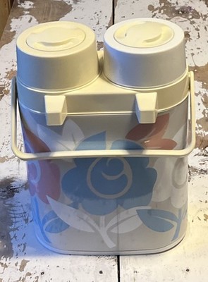 Tupperware Vintage Twin Airpot Double Carafe Beverage Dispenser Cooler Thermos