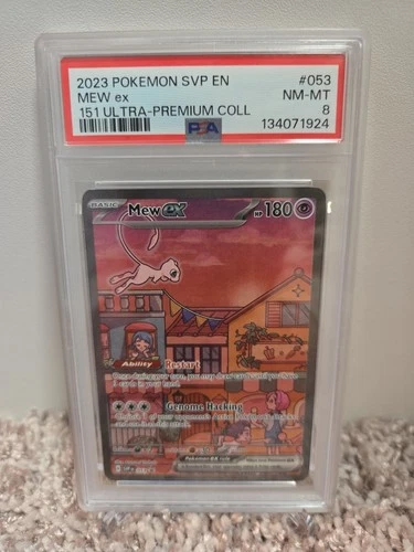PSA 8 Mew ex #053 Scarlet & Violet 151 Ultra Premium Collection