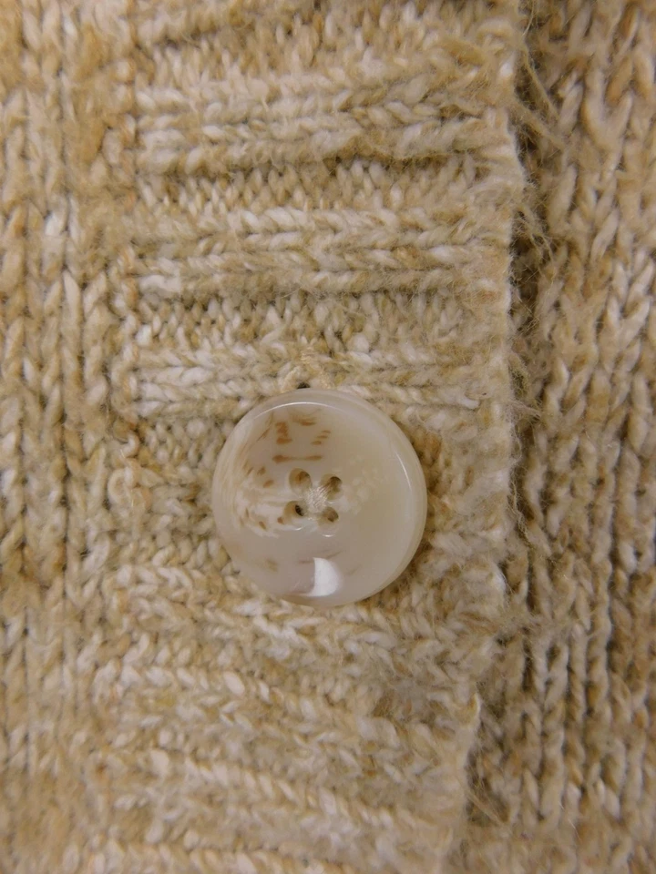 Eddie Bauer Oatmeal Shawl Cardigan XL - Cottagecore Knit - Excellent - Image 4 of 4