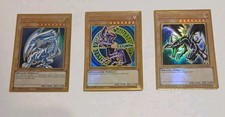 Yu-Gi-Oh Blue Eyes White Red Eyes Black Dark Magician MAGO Set 1st Edition
