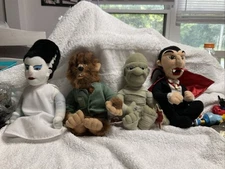 4 Universal Studios Monsters 1999 CVS Stuffins Halloween Plush