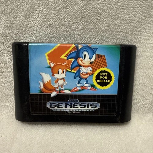 Sonic the Hedgehog 2 Not For Resale Sega Genesis Cart Only AD Authentic / Tested