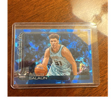 Topps Chrome Sapphire 2025-26 Tidjane Salaün #8 Charlotte Hornets NBA Card