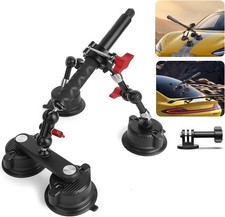 Versatile Camera Suction Cup Car Mount Kit with Telescopic Extension Pole  360 