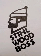 STIHL WOOD BOSS CUSTOM LETTERING CHAINSAW ID STICKER 028, 038.... FREE SHIPPING 