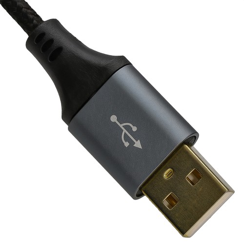 PRO Metal USB 2.0 24AWG Printer Cable Lead A Plug to B Male Braided 1m/2m/3m - Picture 8 of 10