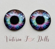 Blythe Doll Eyechips Realistic Dark Eye Chips 14mm Custom Furby Ooak Blythe Bjd
