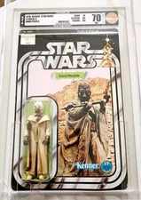Star Wars Vintage 12-Back Sandpeople AFA 70 Tusken Raider Figure Unpunched.