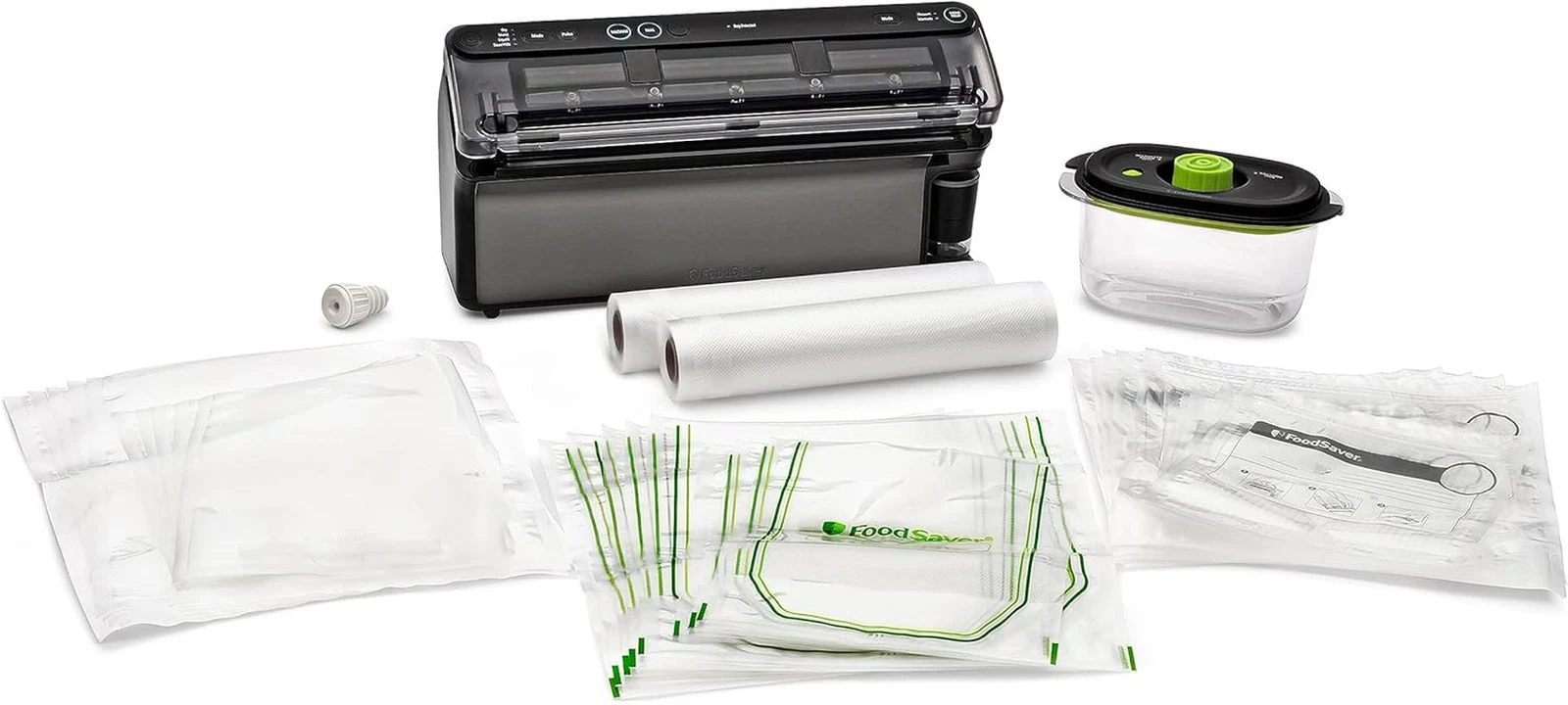 Elite Liquid+™ Vacuum Sealer Kit with Bags for Fresh Food Storage