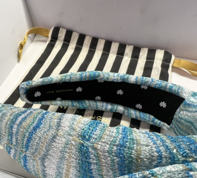 NEW Lele Sadoughi Headband Knit Veronica in soft colors of  display picture 3