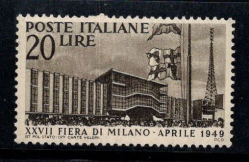 Italia 1949 Sass. 598 Nuovo ** 100% 20 lire, Fiera di Milano - Picture 1 of 1