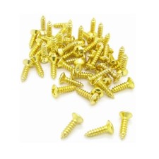 50PCS Guitar Pickguard Screws for Strat Tele Electric Guitar Bass Gold N430