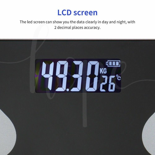 Bluetooth Body Fat Scale BMI Scales Smart Wireless Digital Bathroom Weight Scale - Picture 14 of 16
