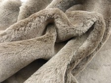 sheepskin shearling leather Large hide Shimmering Coffee Brown Super silky hair