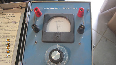Point Earth Resistivity Tester Model 293 Vibroground   Lot K170