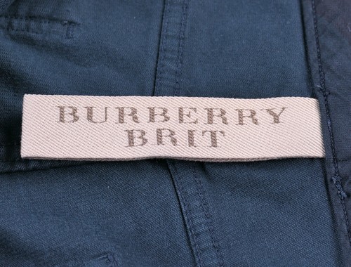 Burberry Brit Dark Teal Green Blue Cotton Corduroy 5 Pocket Jean Style Pants 34 - Picture 9 of 10