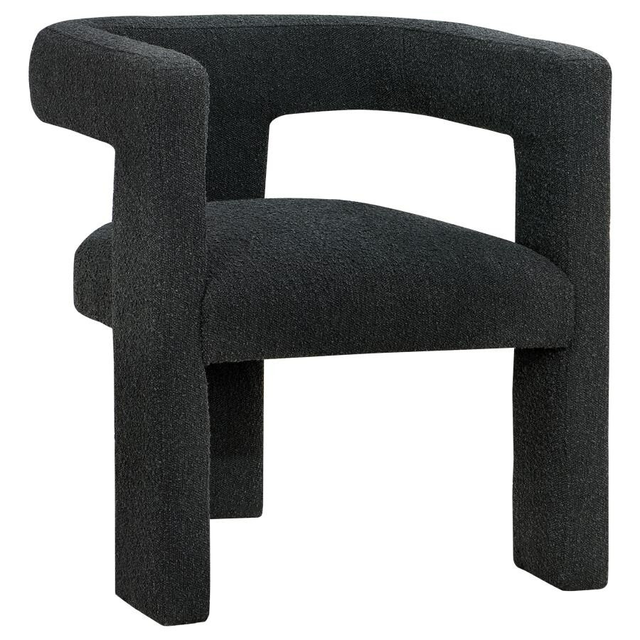 Cb2 Stature Chair Cb2 Black Dining Chair Black Boucle Dining