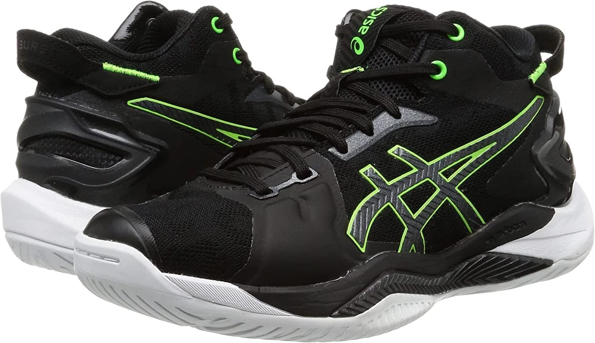 ASICS Basketball Shoes GELBURST 26 Black Green 1063A047 US6.5(25cm)